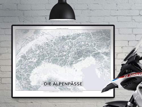 Alpenpässe Poster