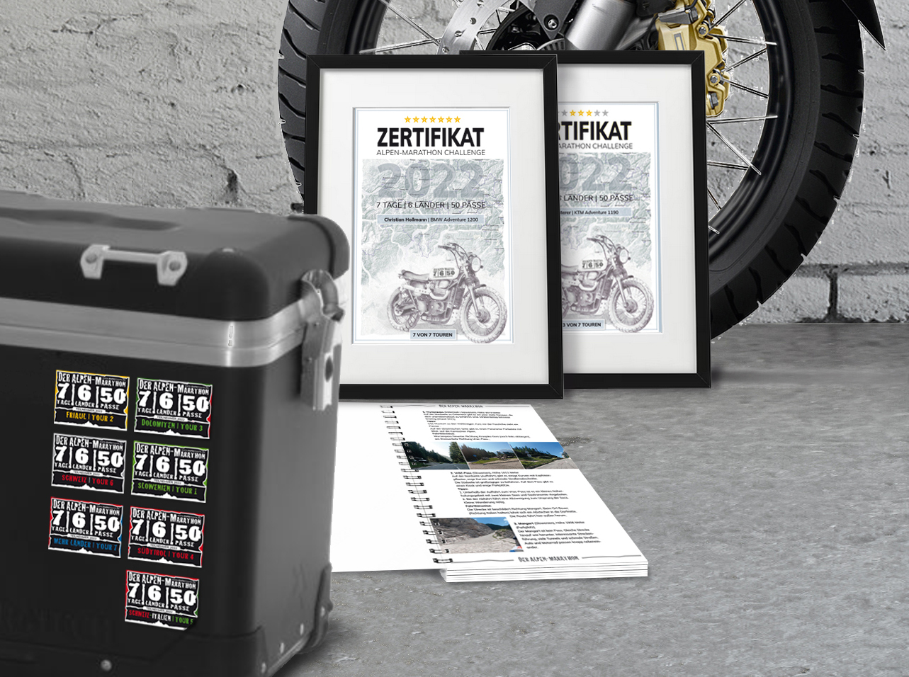 Alpen-Marathon stickers